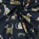 Popeline Dogs – Azul Marinho - imagem 3