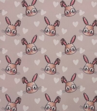 Popeline Bunny Hearts