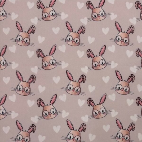 Popeline Bunny Hearts