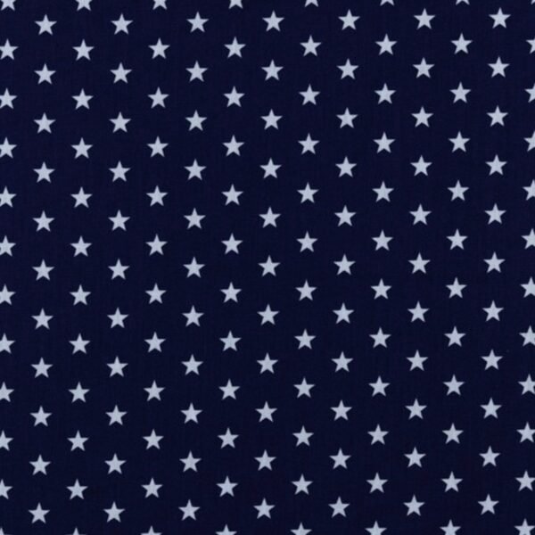 Popeline Estrelas – Azul Marinho