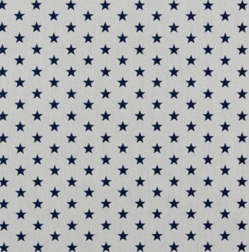 Popeline Estrelas – Branco/Azul