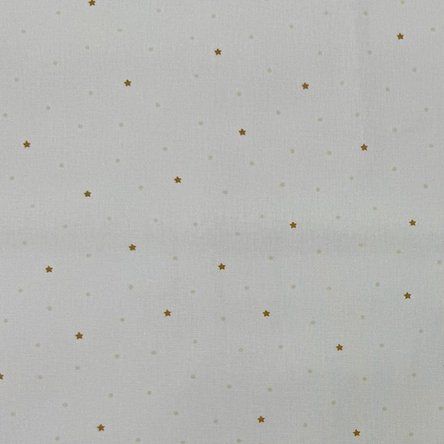Popeline Estrelas – Branco