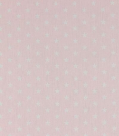 Popeline Estrelas – Rosa Claro