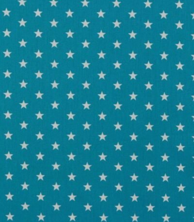 Popeline Estrelas – Turquesa