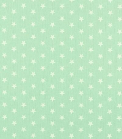 Popeline Estrelas – Verde Menta