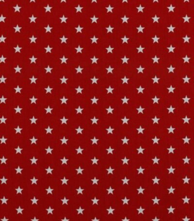 Popeline Estrelas – Vermelho