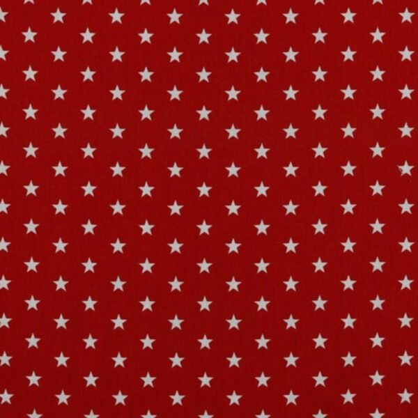 Popeline Estrelas – Vermelho