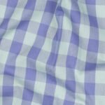 Popeline Fio Tinto Xadrez – Lavanda/Verde Água - imagem 4