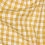 Popeline Fio Tinto Xadrez – Amarelo Ouro e Branco 9 mm - Image 3