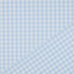 Popeline Fio Tinto Xadrez – Azul Claro e Branco 9 mm - imagem 2