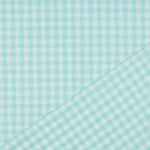 Popeline Fio Tinto Xadrez – Verde Claro e Branco 9 mm - imagem 2
