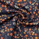 Popeline Floral – Azul - imagem 2