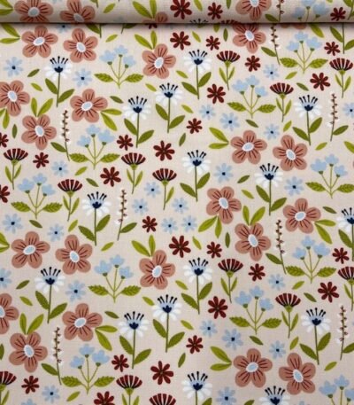 Popeline Floral – Rosa