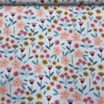 Popeline Floral – Turquesa