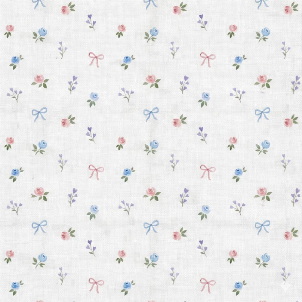 Tecido Popeline Flores Floresa Violet Fabrics