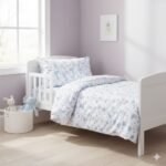 Popeline Flores - Branco e Azul - Image 3