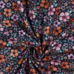 Popeline Flower – Azul Marinho - imagem 3