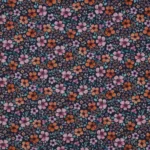 Popeline Flower – Azul Marinho