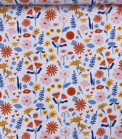 Popeline Flower – Branco
