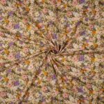Popeline Flower Fest – Branco / Lilás - imagem 2