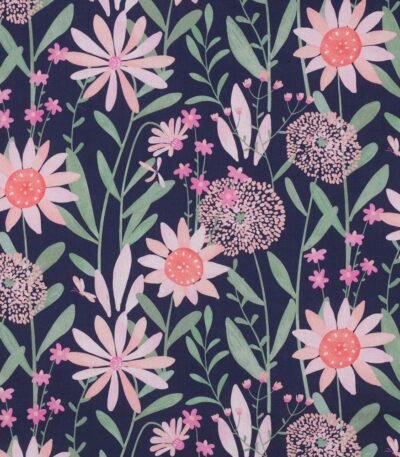 Popeline Flowers – Azul