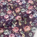 Popeline Flowers – Roxo - imagem 3