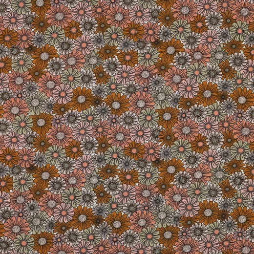 Popeline Flowers – Salmão