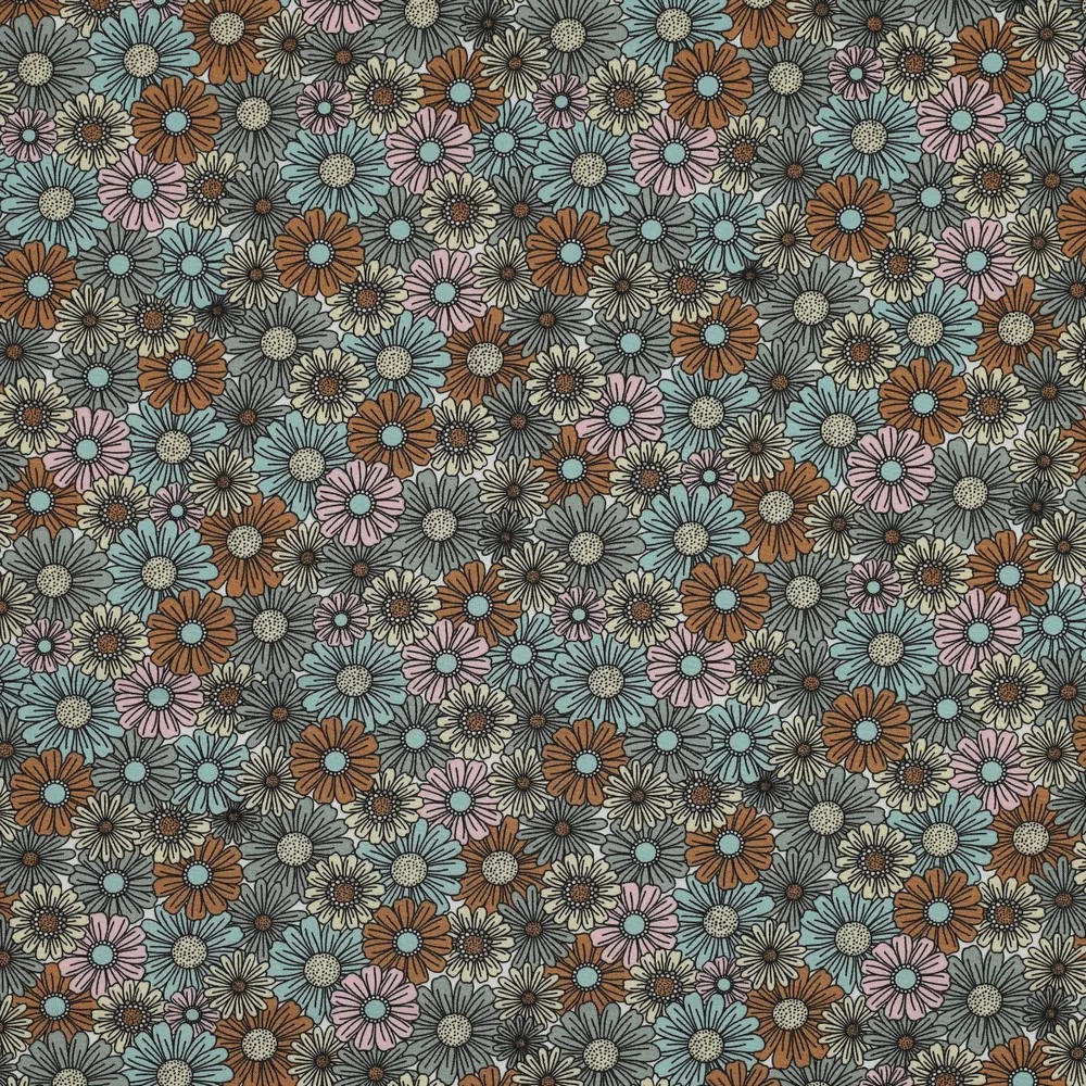 Popeline Flowers – Verde