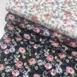 Popeline Flowers – Preto - imagem 4
