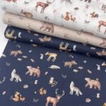 Popeline Forest Animals – Azul Marinho - imagem 4