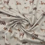 Popeline Forest Animals – Bege - imagem 2
