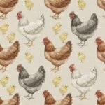 Popeline Galinhas - Cru