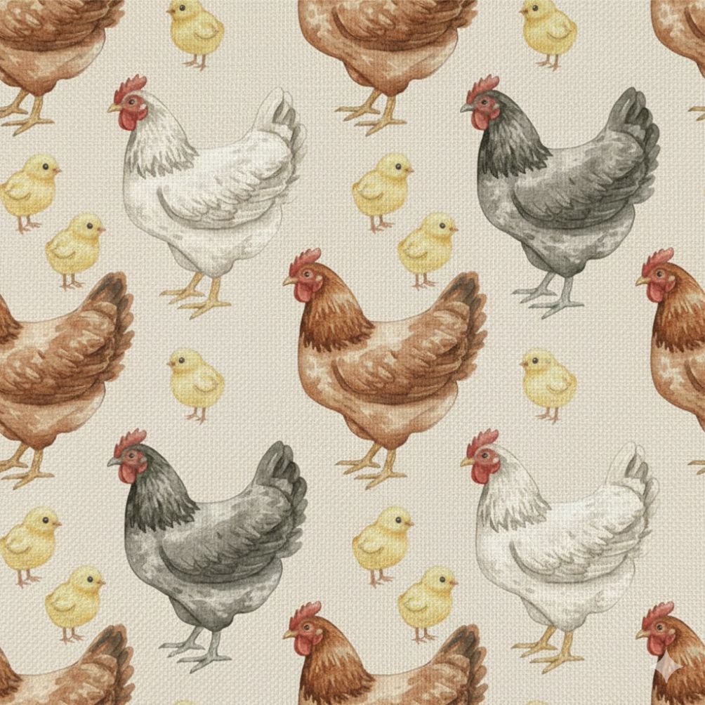 Tecido Popeline Galhinha 1a Violet Fabrics