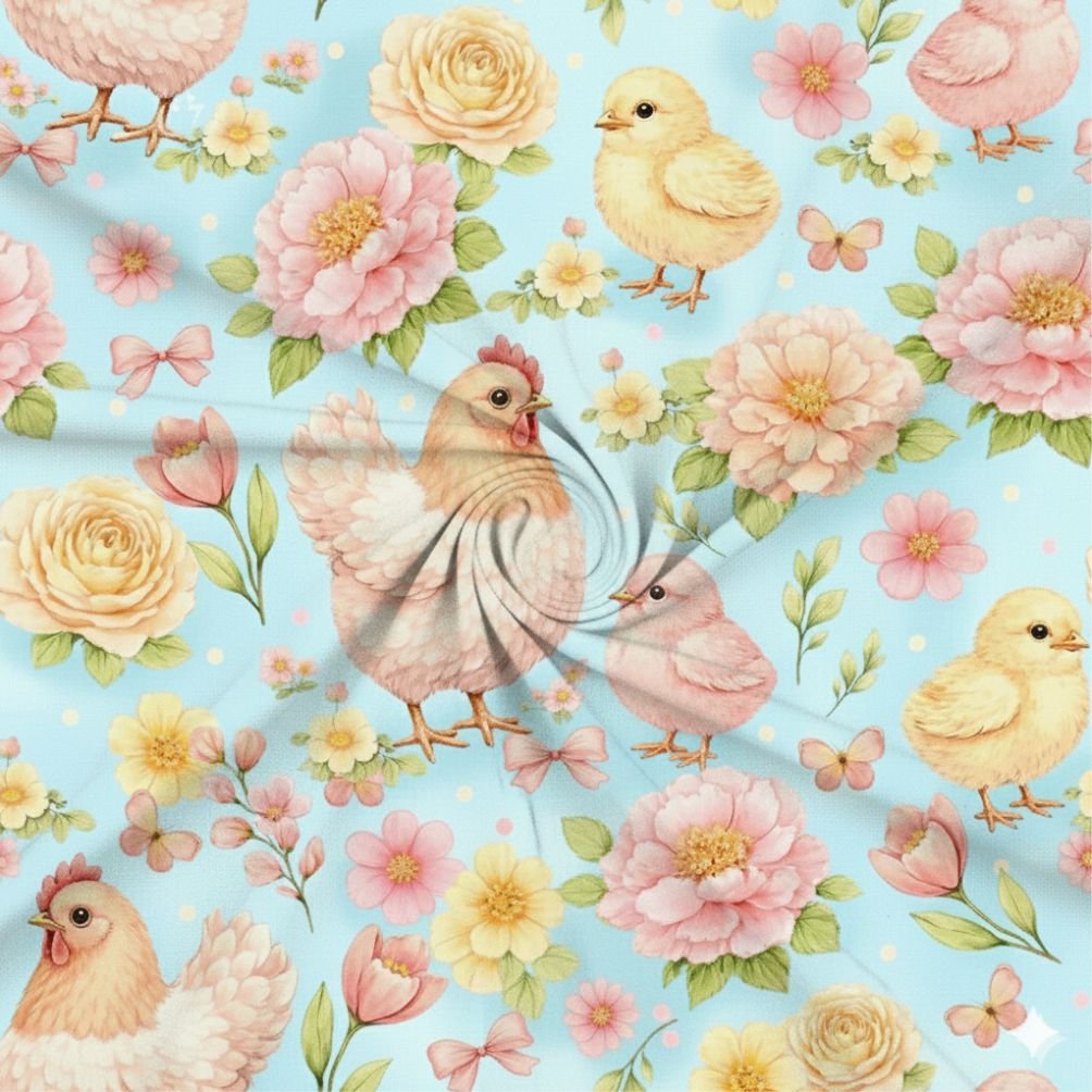 Tecido Popeline Galhinha 2b Violet Fabrics