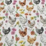 Popeline Galinhas - Branco - Image 2