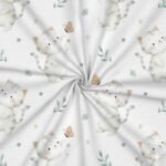 Popeline Animais Gatinho e Borboletas - Branco - Image 2