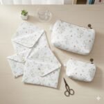 Popeline Animais Gatinho e Borboletas – Branco - imagem 3