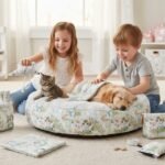 Popeline Animais Gatinhos Fofinhos - Branco - Image 3