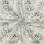 Popeline Animais Gatinhos Fofinhos - Branco - Image 2