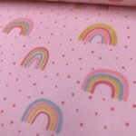 Popeline Glitter Arco-íris – Rosa - imagem 2