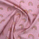 Popeline Glitter Arco-íris – Rosa - imagem 3