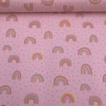 Popeline Glitter Arco-íris – Rosa