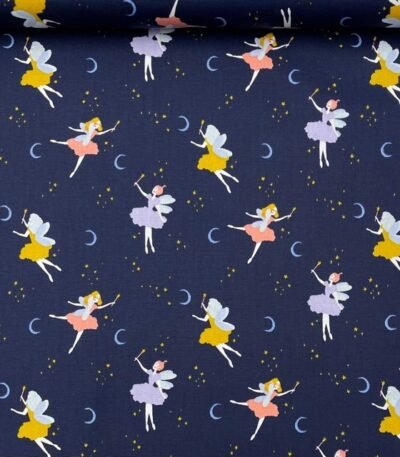 Popeline Gots Ballet – Azul Marinho