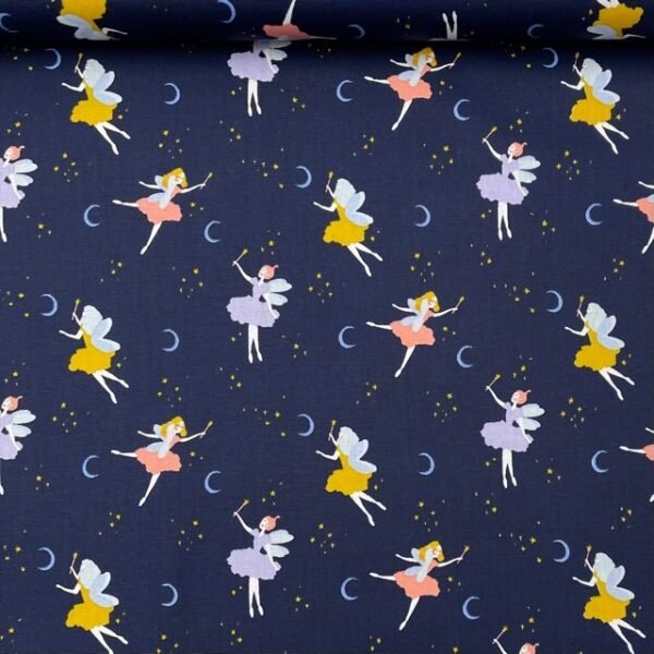 Popeline Gots Ballet – Azul Marinho