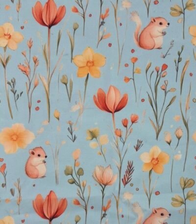 Popeline Happy Summer – Azul