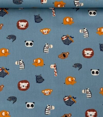 Popeline Jungle – Azul