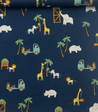 Popeline Jungle – Azul