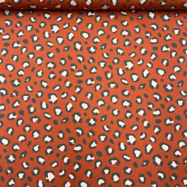 Popeline Leopardo – Laranja