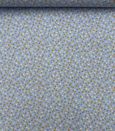 Popeline Little Dots – Azul