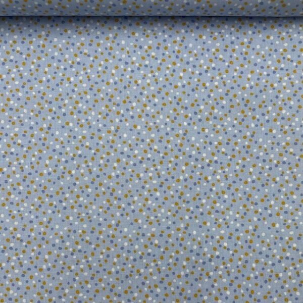 Popeline Little Dots – Azul